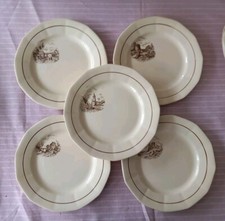 5 ASSIETTES PLATES 2 CREUSES