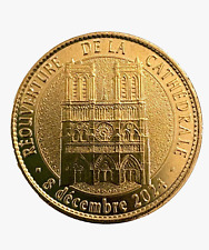 Réouverture  NOTRE-DAME de PARIS- PIÈCE COMMÉMORATIVE - NEUVE