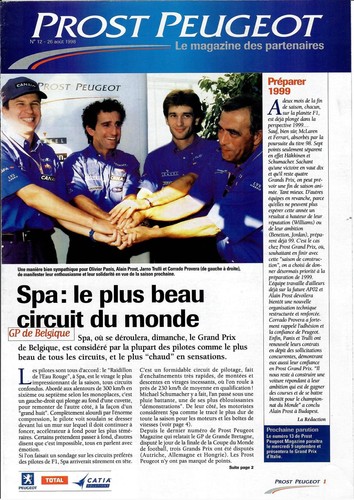 Magazine prost peugeot 12 - magazine, n°