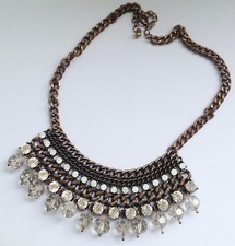 collier rétro couleur bronze
