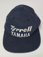 Casquette de course brodée vintage TYRRELL YAMAHA F1 bleue