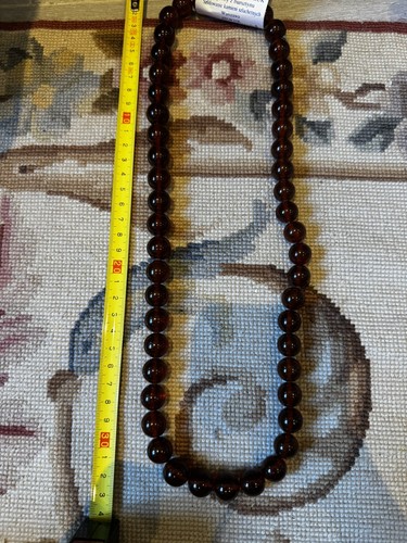 Collier ambre ancien - collier,