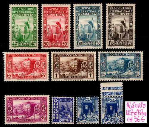Algérie timbres 127 à - :, n°127