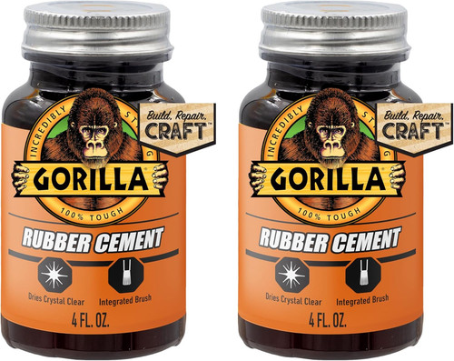 Rubber cement with brush - rubber,