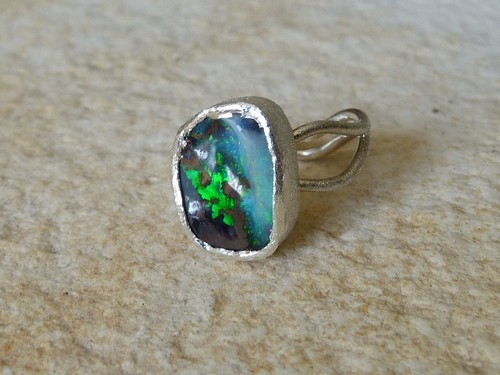 Bague argent 925 - ,, opale