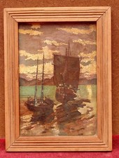 rare ancien magnifique tableau