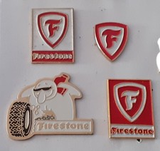 lot 4 pins differents automobile pneumatique firestone