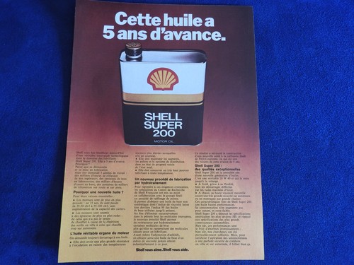 Publicité automobile huile - publicité,