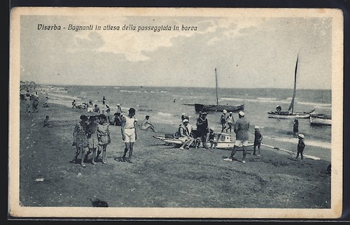 Viserba bagnanti attesa - bagnanti,