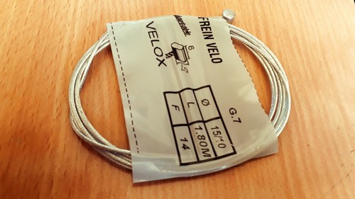 Câble frein velox 1m80 - de,
