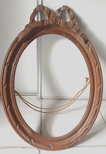 Cadre ancien ovale en bois