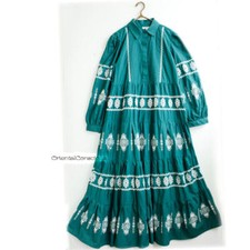 Robe chemise évasée longue