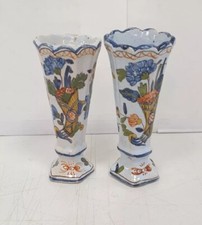 2 soliflores anciens faience