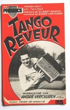 Partition vintage sheet music ANDRE VERCHUREN : Tango Rêveur + 1 * Accordéon