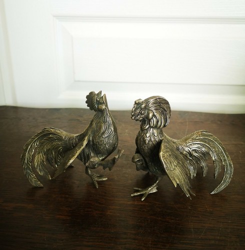 Ancien vintage combat coqs - de,