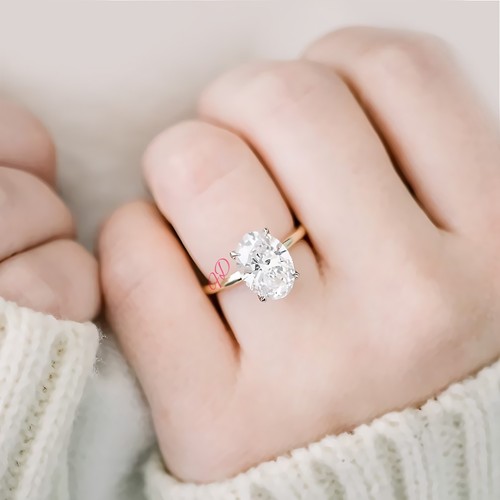 Bague diamant massif 14 - or,