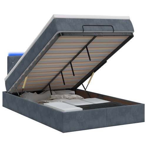 Lit coffre avec matelas led - lit,
