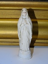 *STATUETTE ou ETEIGNOIR CIERGE BOUGIE BISCUIT PORCELAINE STE VIERGE RELIGION D