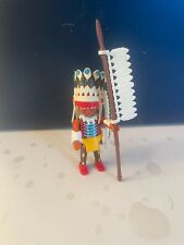 PLAYMOBIL 4012 chef indien guerrier campement village lance western cowboy