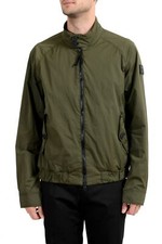 Hugo Boss "Osames-D" Men's Olive Green Full Zip Windbreaker Jacket US S IT 48