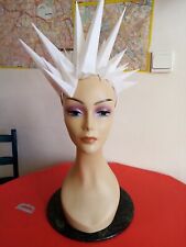 Chapeau femme bibi mariage mariée avant-garde blanc diadème cérémonie serre-tête