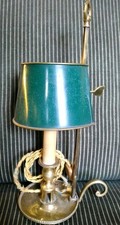 lampe bouillotte ancienne /Bougeoir De Lecture Abat Jour En Tôle