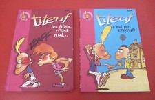 2 livres jeunesse BD TITEUF Les filles c'est nul... + C'est pô croyab' - C. NEUF