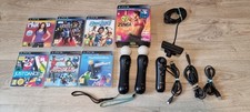 [PLAYSTATION 3] Lot 2 Manettes PS Move + Navigation + Caméra + 7 jeux PS3 Sony