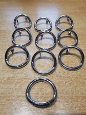 10 anneaux boutons, poignées tiroir commode en métal inox? Diam : 6 cm relief 