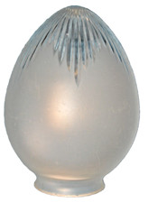 GLOBE OGIVE TULIPE  DOME ART DECO OPALESCENT BEL ETAT(MULLER Gallé Degué)