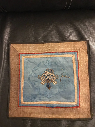 Napperon broderie soie chine - napperon,