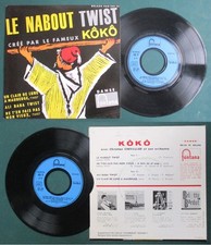 KÔKÔ CLAUDE FRANÇOIS LE NABOUT TWIST 45T FONTANA 460.109 TE DELUXE  RÉÉDITION