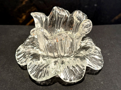 Abat jour fleur verre - abat-jour,