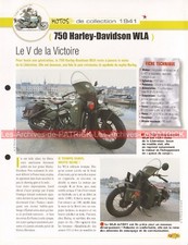 HARLEY DAVIDSON WLA 750 WW2 1941 Joe Bar Team Fiche Moto #002714