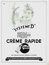 publicité Advertising  AD 0223  1940  Gibbs  creme rapide  rasage sans blaireau