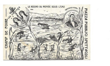 rare CPA  carte postale ancienne  Champ de Foire les Ondines record sous l'eau