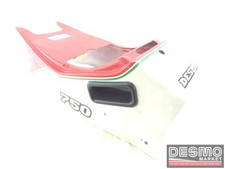 White and red two-seater rear