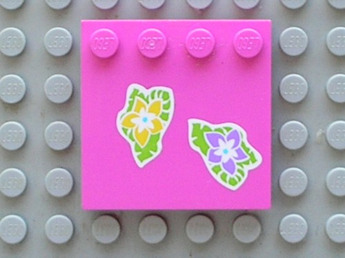 Lego dark pink tile modified - lego,