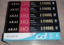 LOT 6 Cassette Video VHS