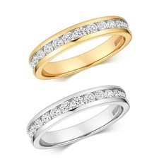 Bague Femme Semi Pavée Or