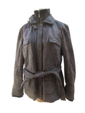 Veste en cuir femme MAC DOUGLAS Marron Taille 42