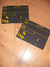 Etiquettes de primeur ardoise en francs vintage