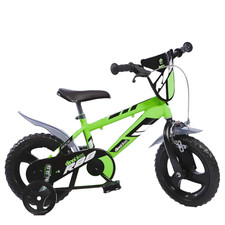 Dino Bikes Vélo VTT Taille 12 Vert Pour Enfants 2-5 Ans 87-110 Cm