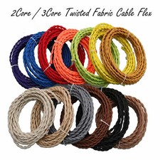 2m fil câble électrique torsadé gainé différentes couleurs 2/3 brins x 0,75 mm2
