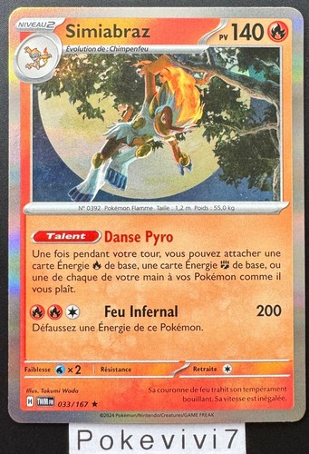 Carte pokemon simiabraz - carte,