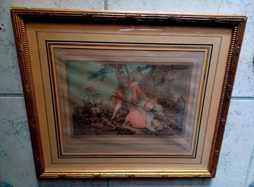 Gravure ancienne boucher - gravure,