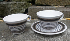 Marcel Guillot céramique 2 Tasses à Café une seule sous tasse très bon état 5cm