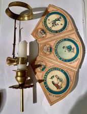 Praxinoscope E.R - 1876 :  Bougeoir , Support et Abat Jour