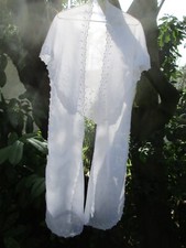 col "fichu" en mousseline brodé main ancien (1830-1835)