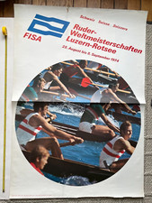 Large Vintage Rowing World